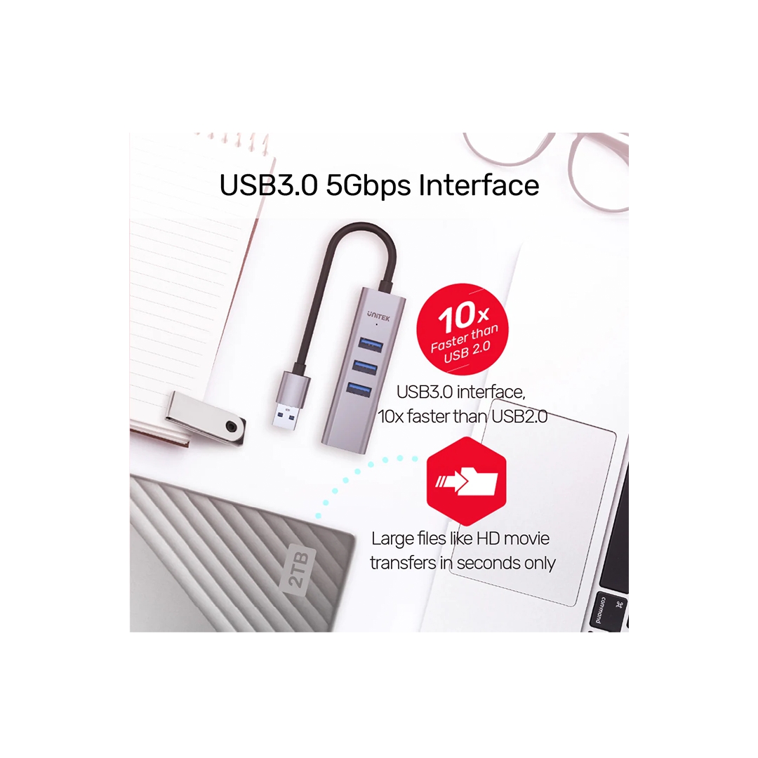 Unitek 4-in-1 Ethernet Hub in Qatar Unitek 4-in-1 Ethernet Hub in Qatar